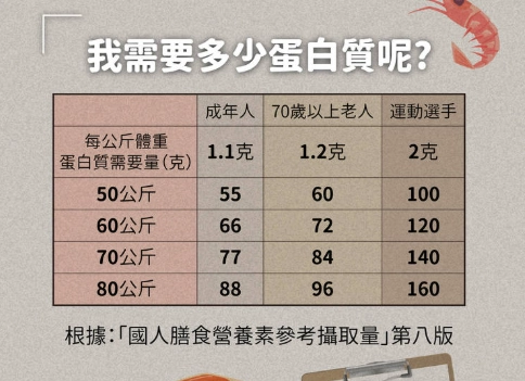 蛋白質攝取量健身